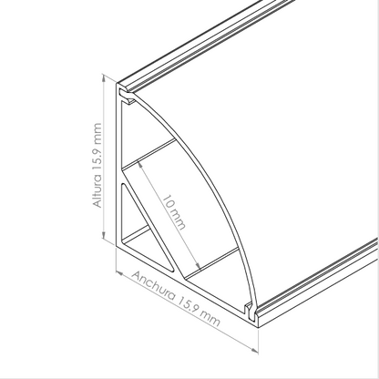 Perfil de Aluminio AD-0421